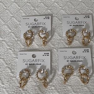 Sugarfix by BaubleBar Earrings Lot Of Four Single Hook Earrings